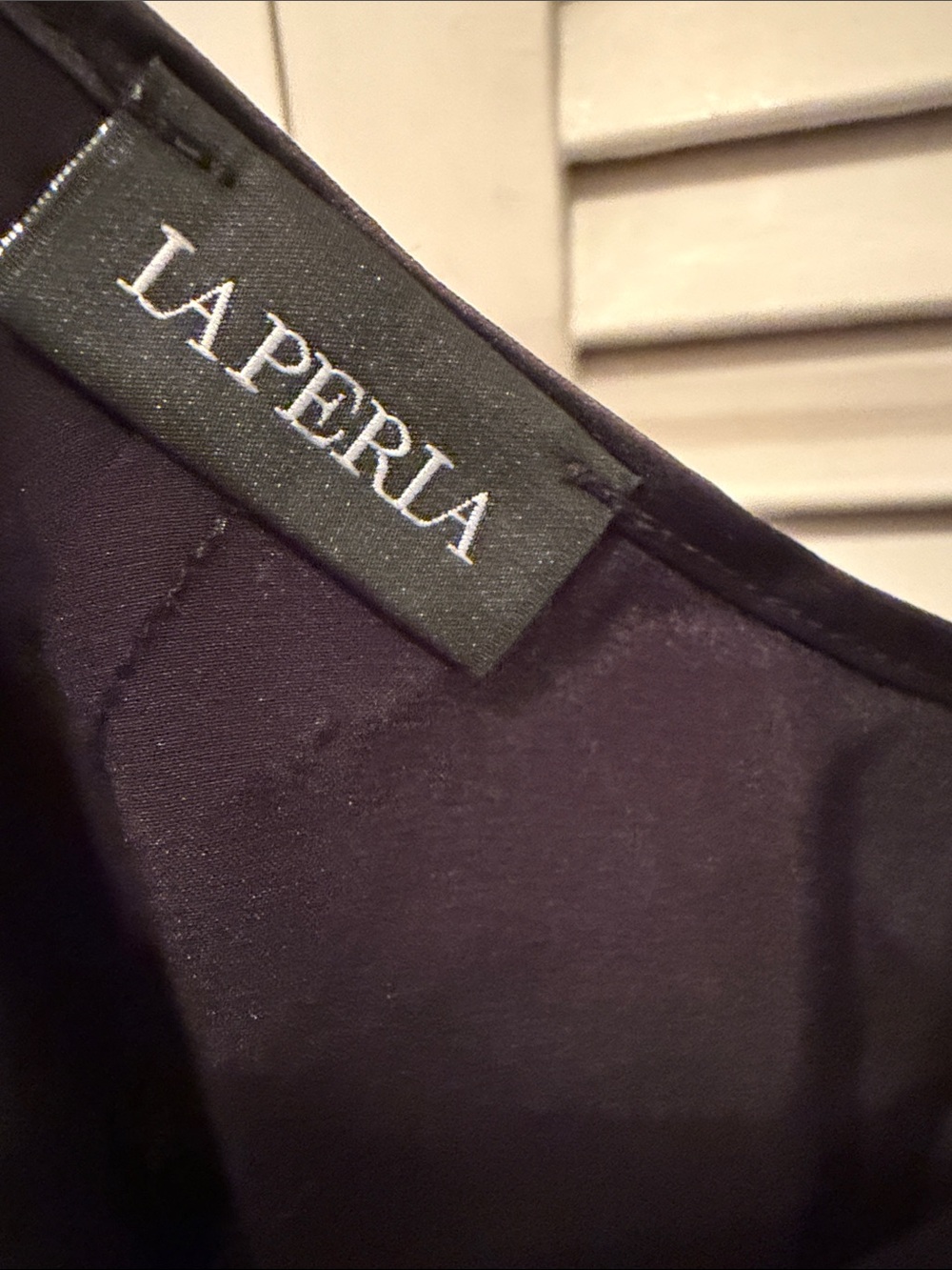 NWT La Perla Black Lingerie Silk Slip Top with Thin Straps M - Picture 3 of 12